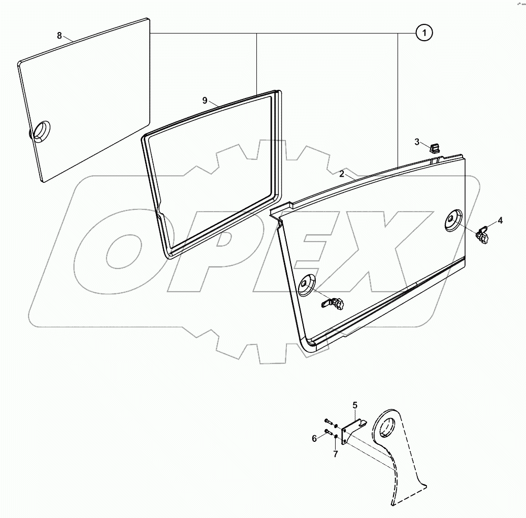  PANEL, ENGINE, RIGHT SIDE A19001-