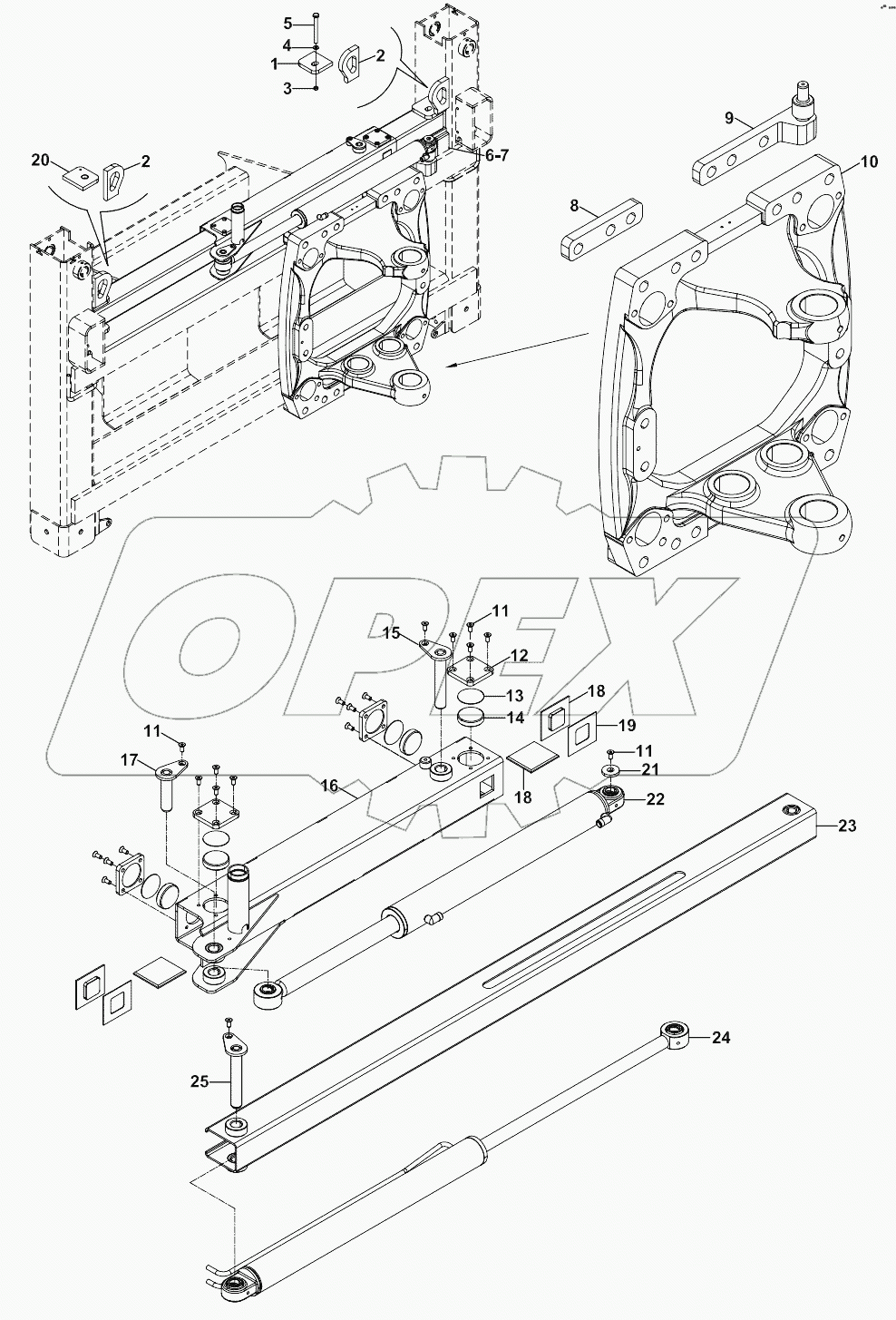  STABILISER, SIDESHIFT (POWER SLIDER) A19001-