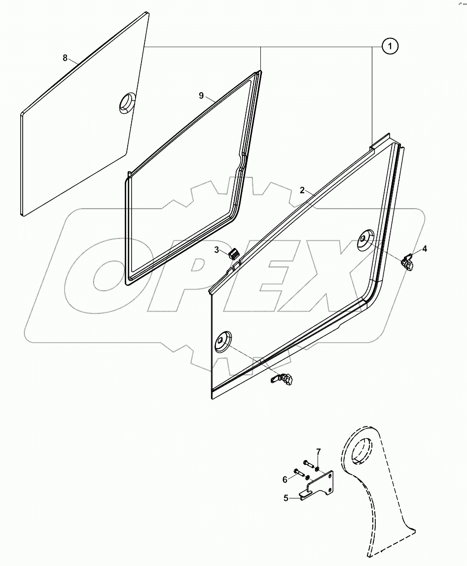  PANEL, ENGINE, RIGHT SIDE A19001-
