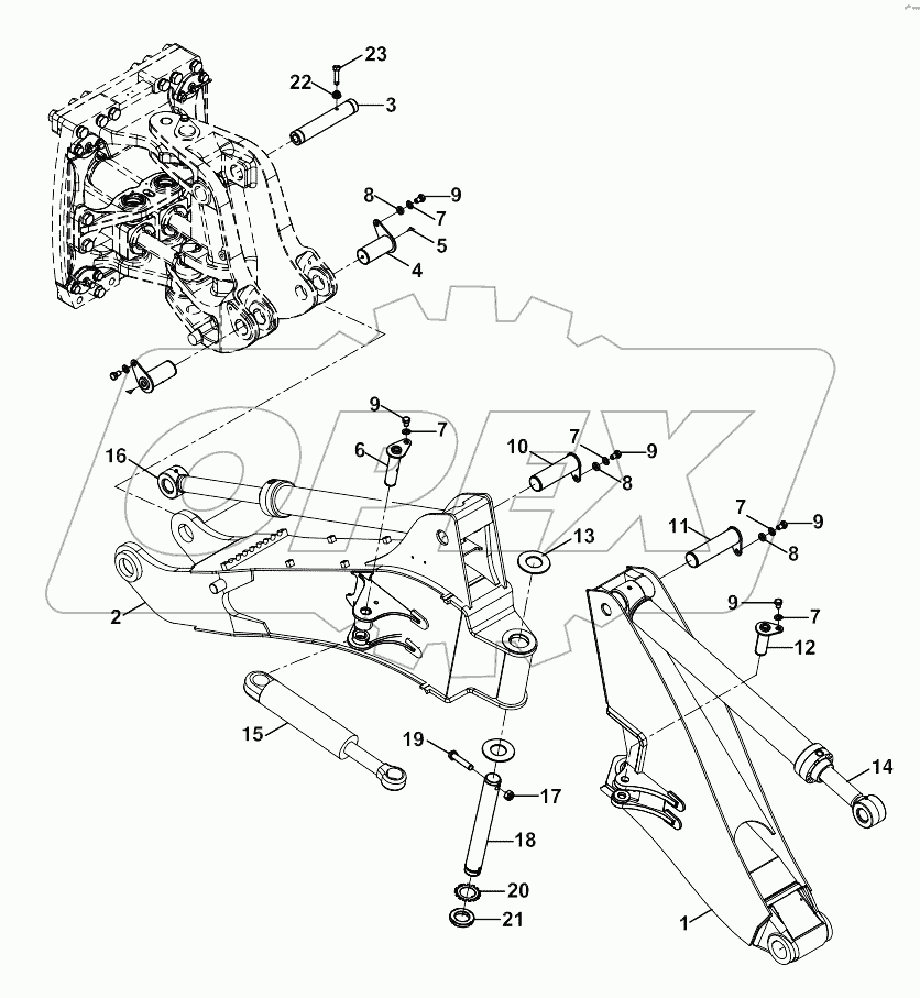  MOUNTINGS, BACKHOE COMPONENTS A20119-