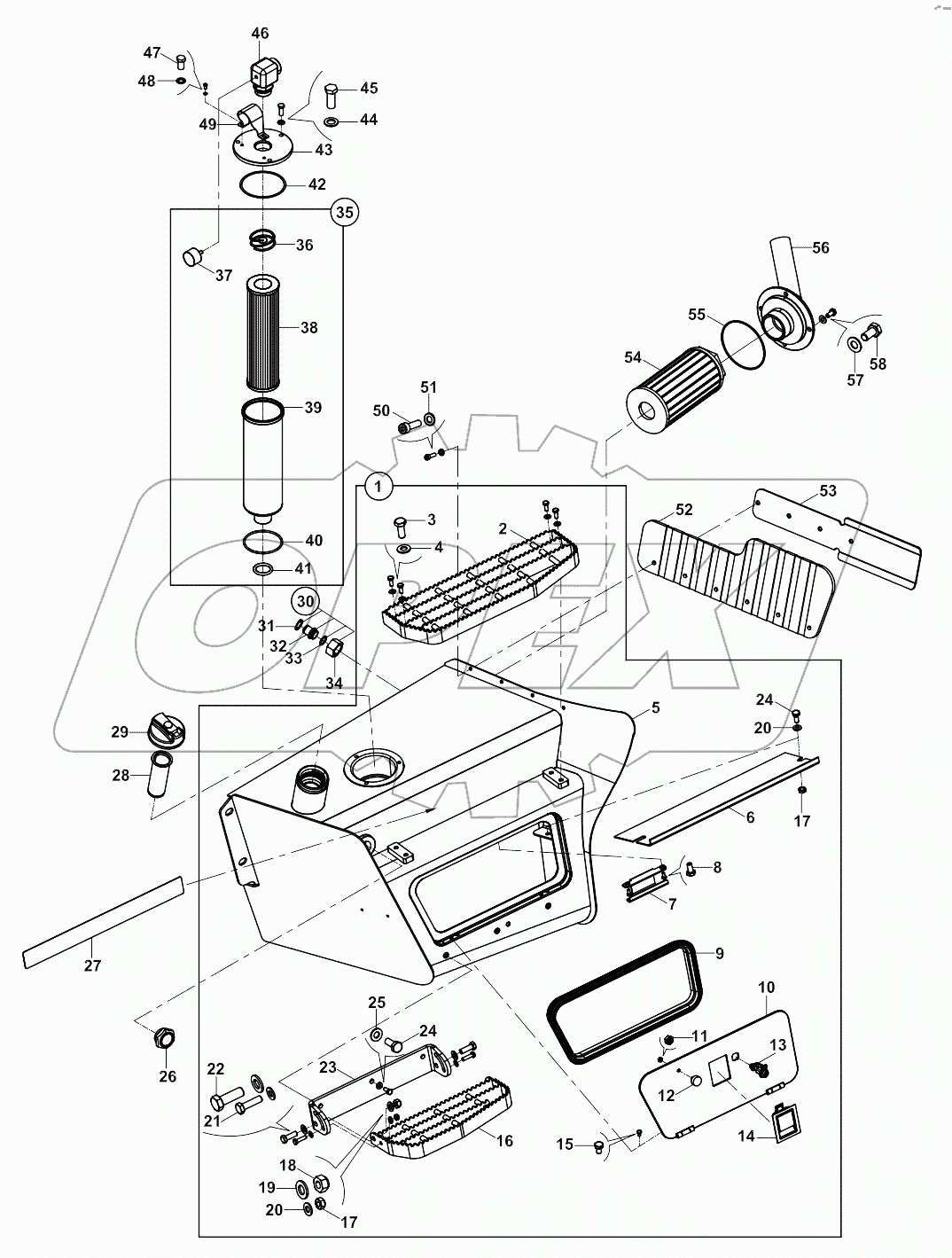  TANK, HYDRAULIC A20396-