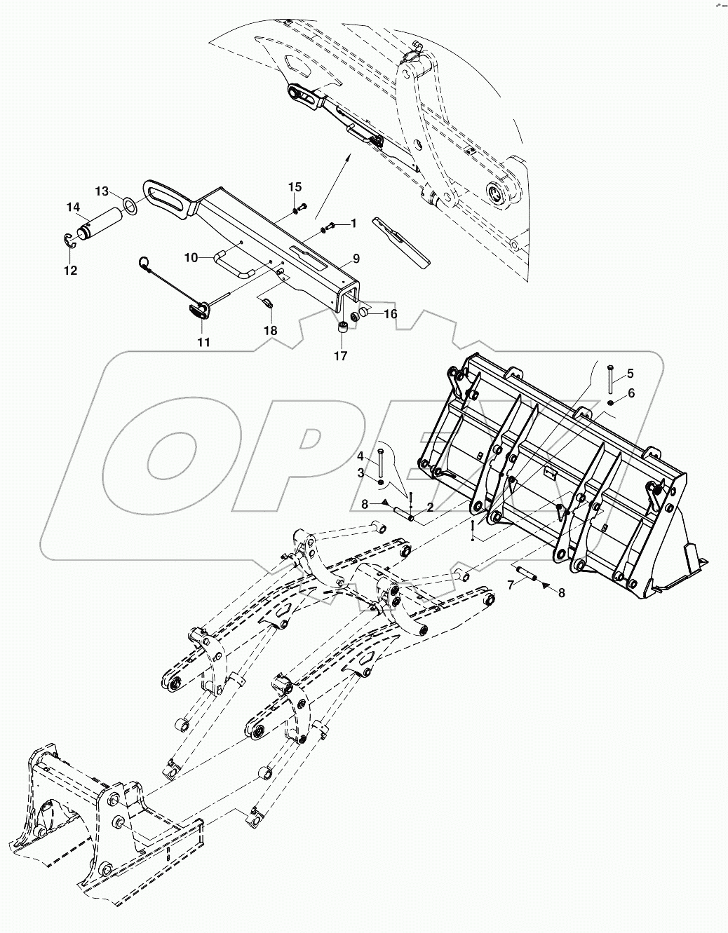  LOADER ATTACHMENT MOUNTING A20501-