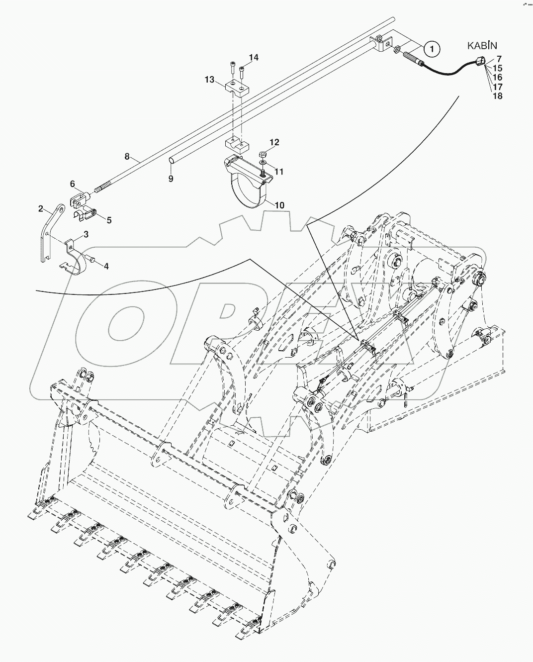  SHOVEL LEVELLING MECHANISM A19001-