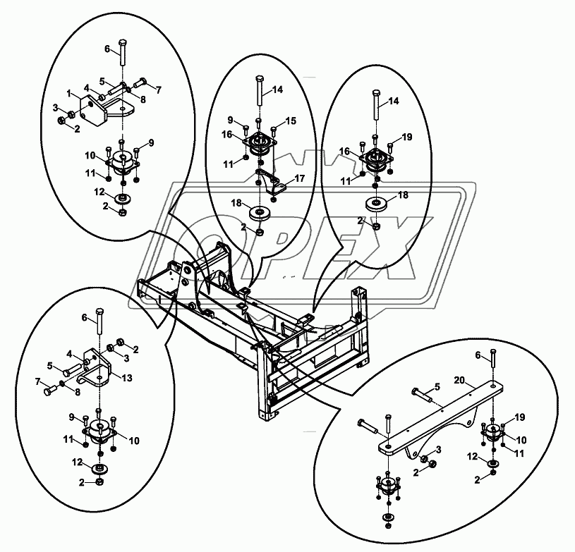 CHASSIS - CAB - ENGINE MOUNTINGS