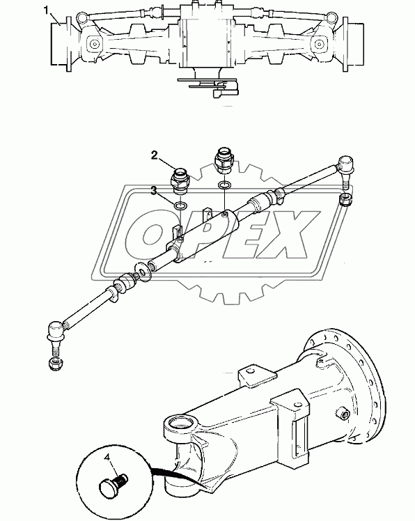 AXLE ASSEMBLY, REAR (SD 80)