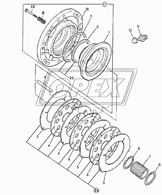 BRAKES, REAR AXLE, SD 80