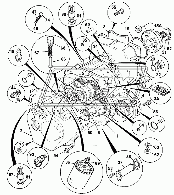 TRANSMISSION, EXTERNAL COMPONENTS, PS760