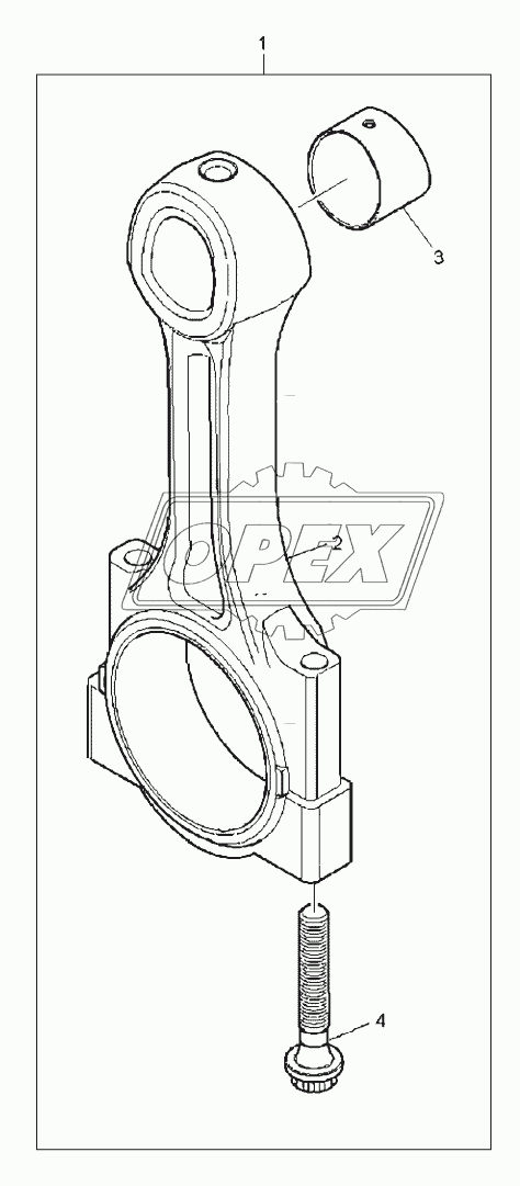 CONNECTING RODS, ENGINE 1104C-44T, RG38101