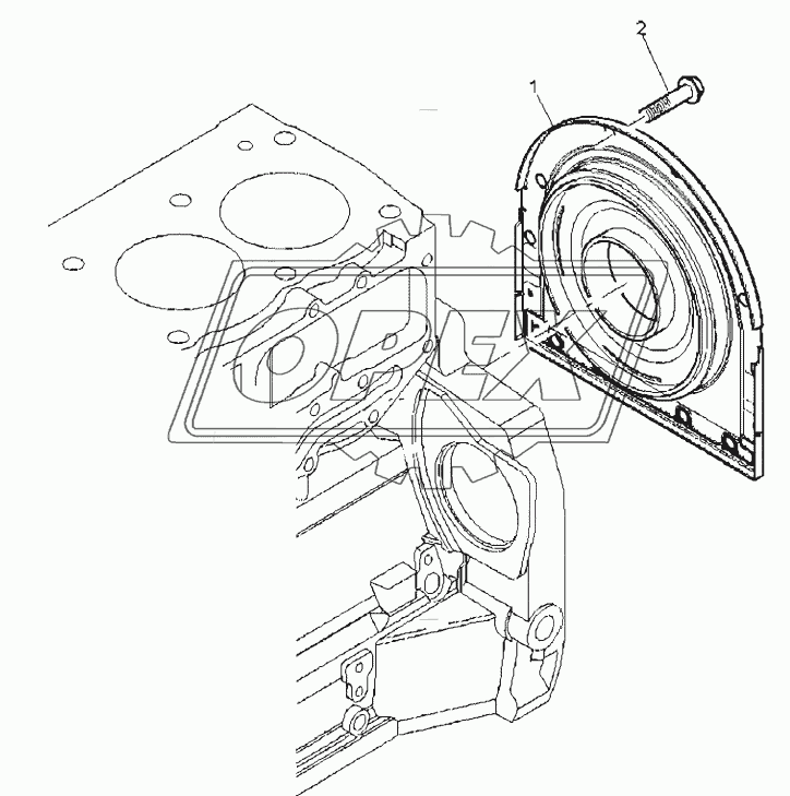 REAR END OIL SEAL, ENGINE 1104C-44T, RG38101