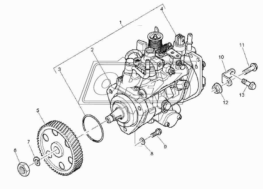 FUEL INJECTION PUMP, ENGINE 1104C-44T, RG38101