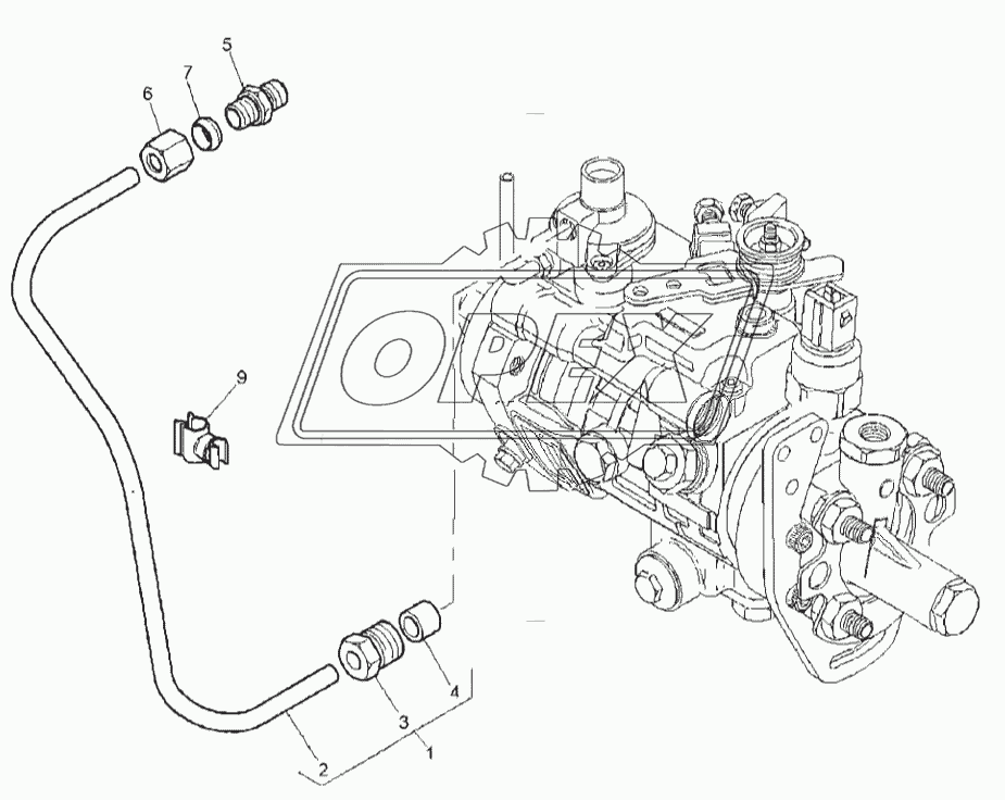 BOOST CONTROL PIPE, ENGINE 1104C-44T, RG38101