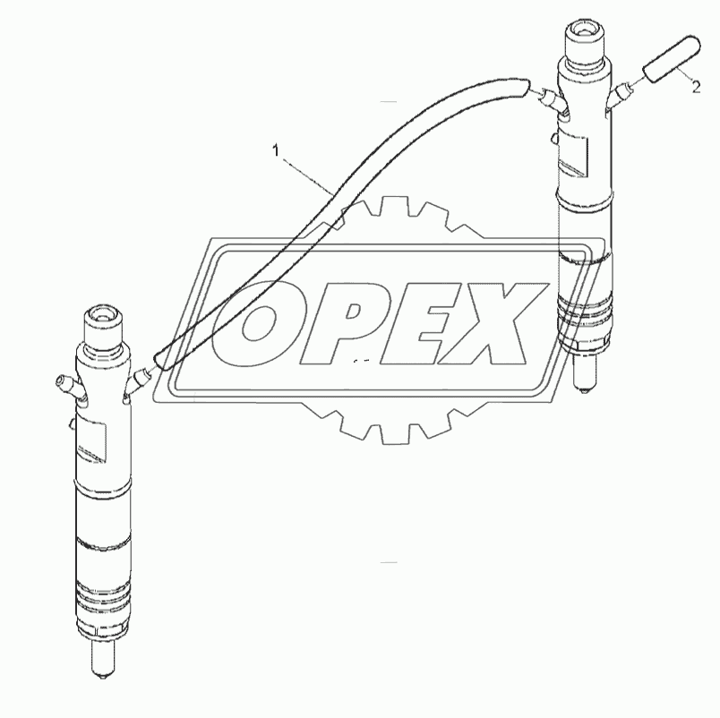 FUEL LEAK-OFF PIPE, ENGINE 1104C-44T, RG38101