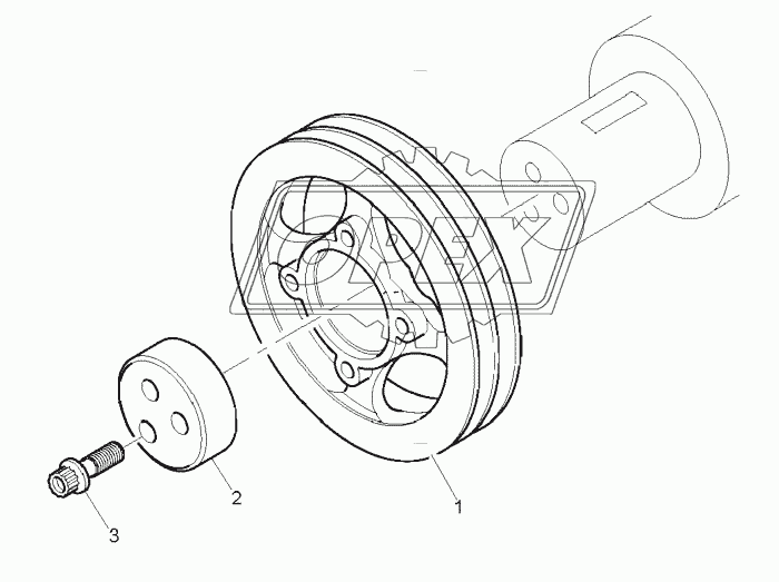 FRONT END DRIVE INPUT, ENGINE 1104C-44T, RG38101