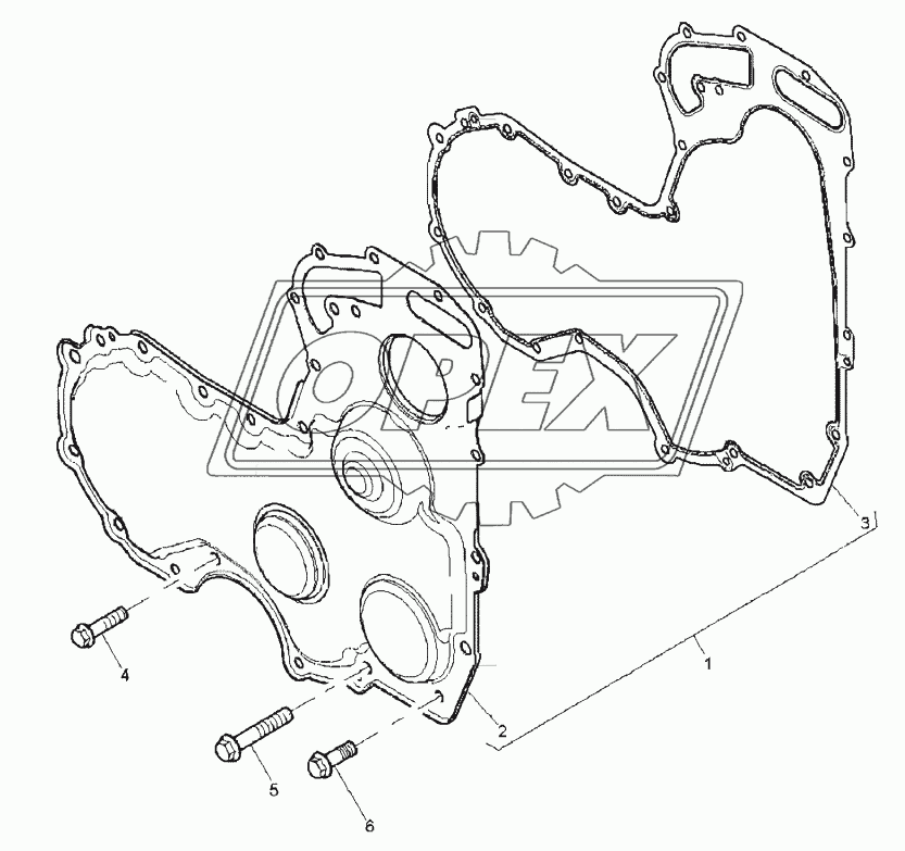 TIMING COVER, ENGINE 1104C-44T, RG38101