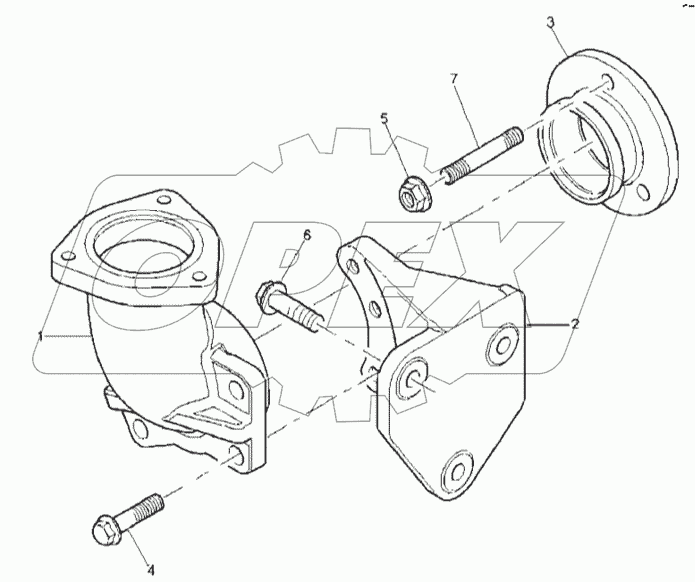 PIPEWORK AND CONNECTIONS, ENGINE 1104C-44T, RG38101