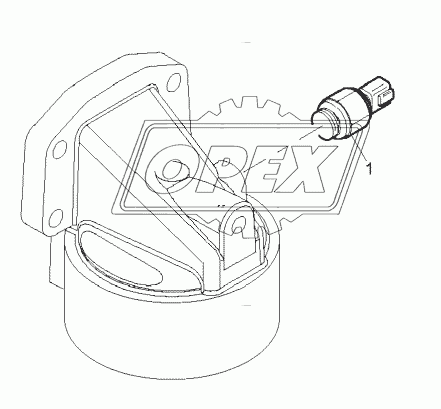 LUBRICATION OIL PRESSURE SWITCH/GAUGE, ENGINE 1104C-44T, RG38101 1