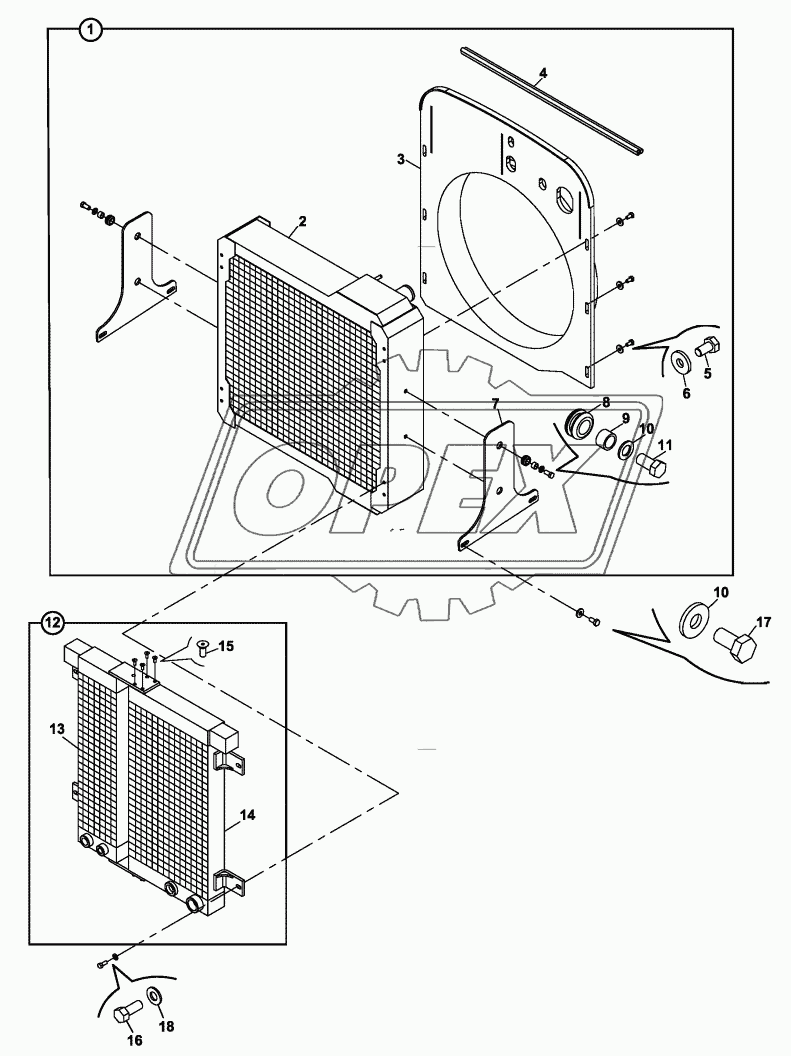 RADIATOR - OIL COOLER AND FITTINGS
