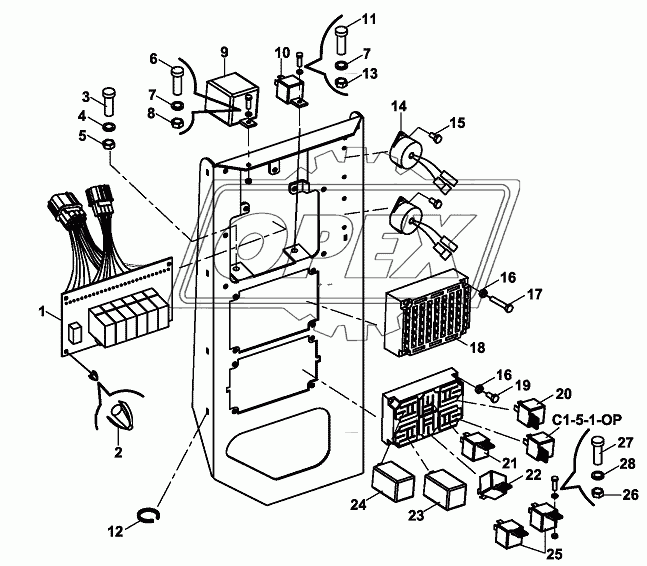 FUSE BOX AND RELAYS AND LAYOUT