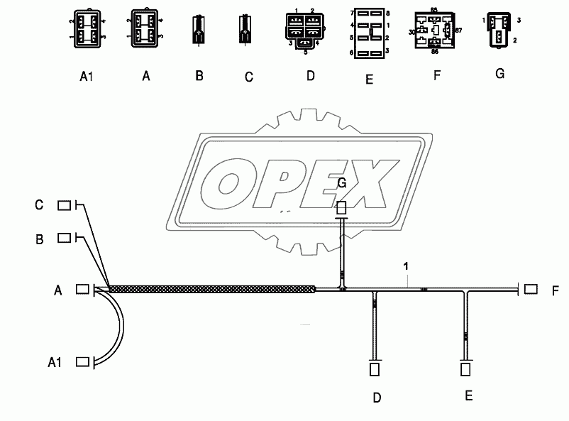 FAN CABLE, AIR CONDITIONER