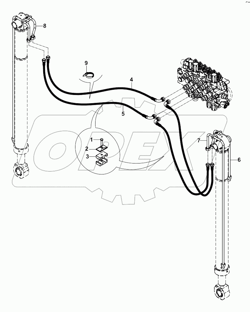  CIRCUIT MOUNTING, RAM, STABILISER A80001 -