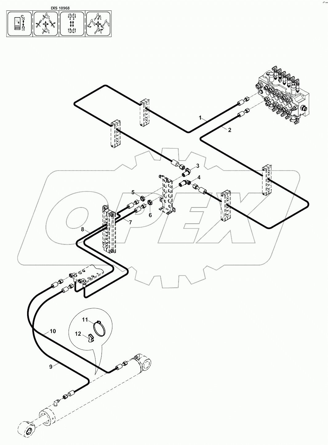  CIRCUIT MOUNTING, RAM, BUCKET, NB A80001 -