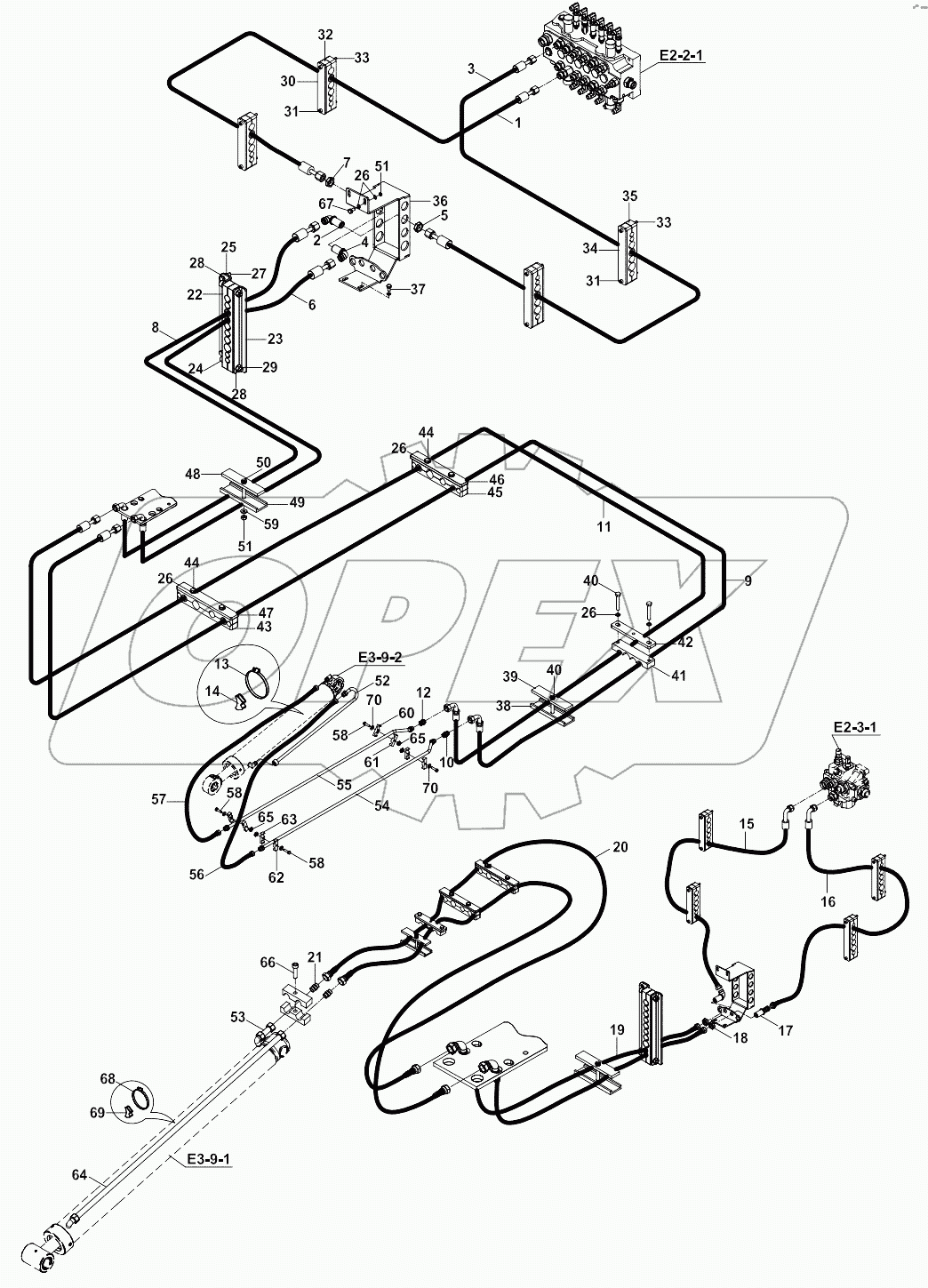  CIRCUIT MOUNTING, RAM, BUCKET, TB A80654 -
