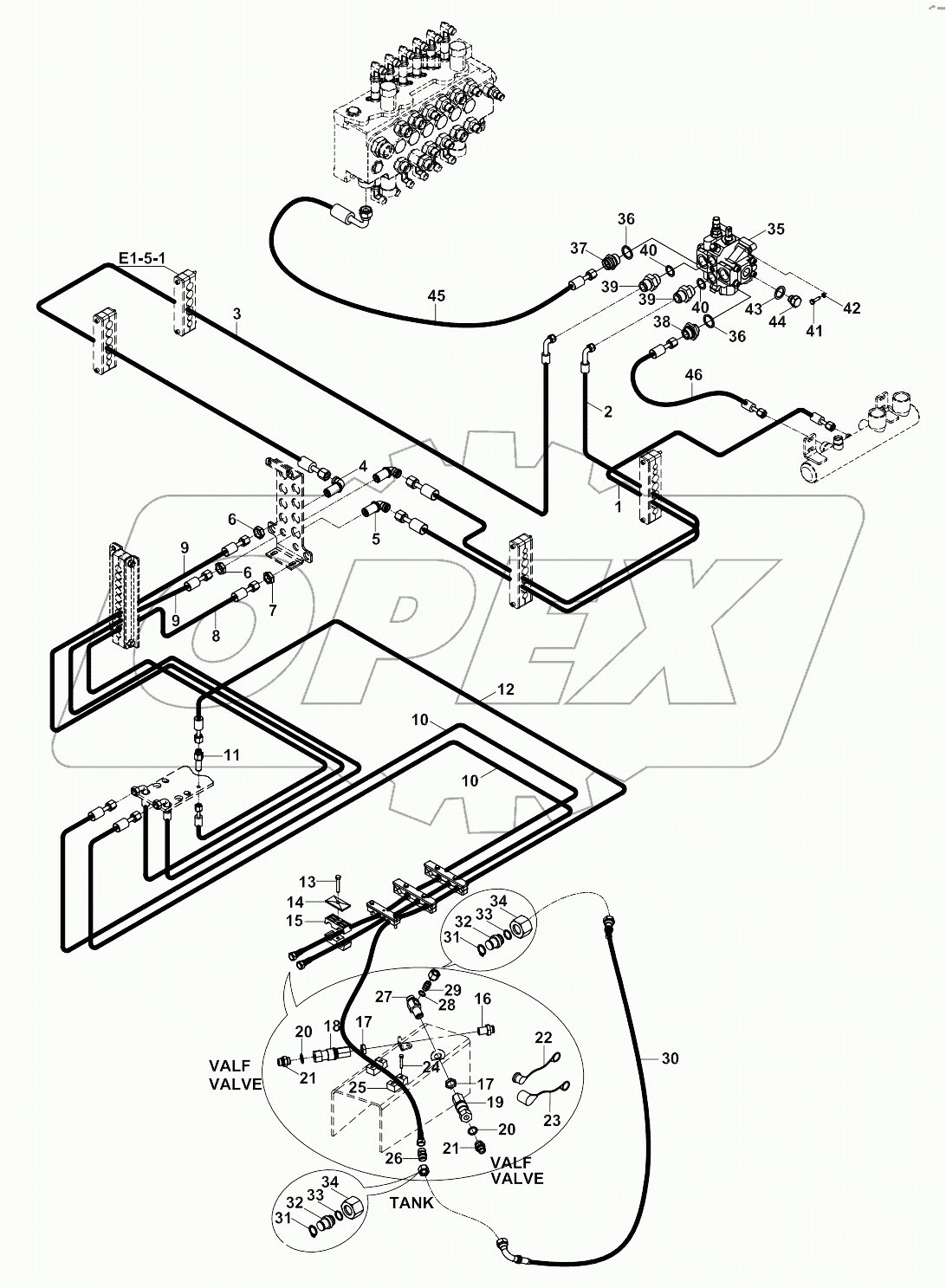  HYDRAULIC, AUGER/TILTING BUCKET, NK A80001 -