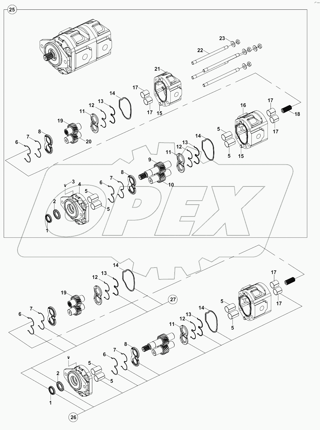  GEAR PUMP, HEMA A80054 -