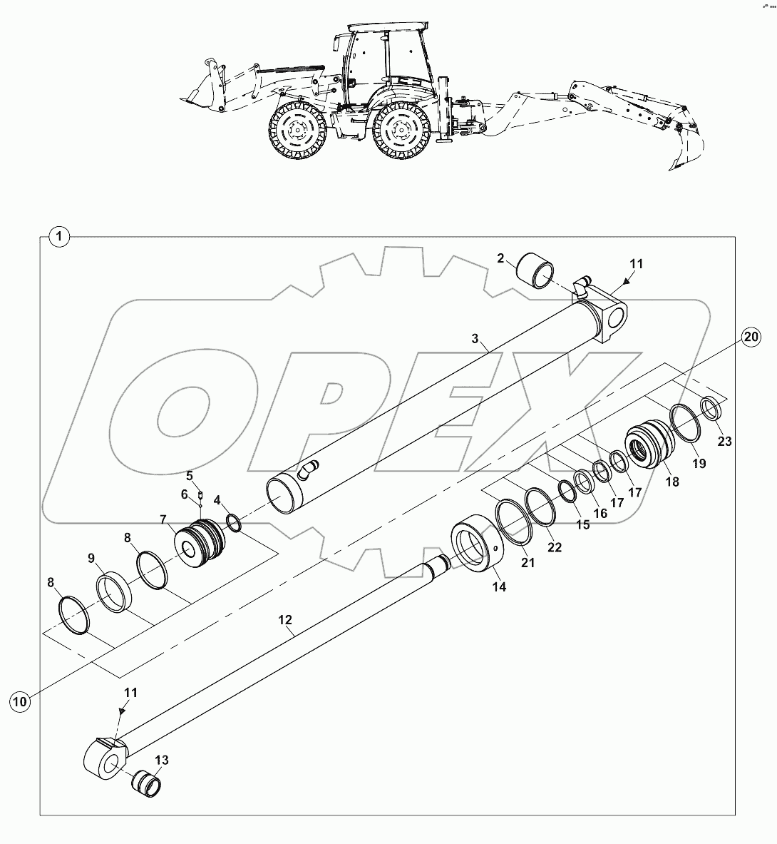  RAM, SHOVEL, LEFT, LOADER A80001 -