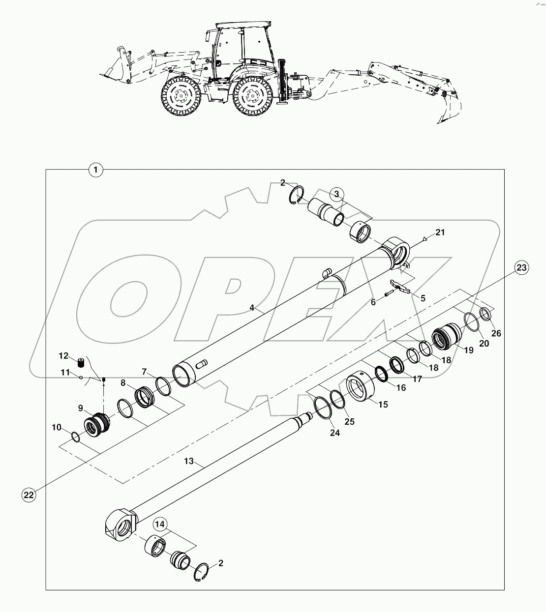  RAM,STABILISER, RIGHT A80001 - A80261