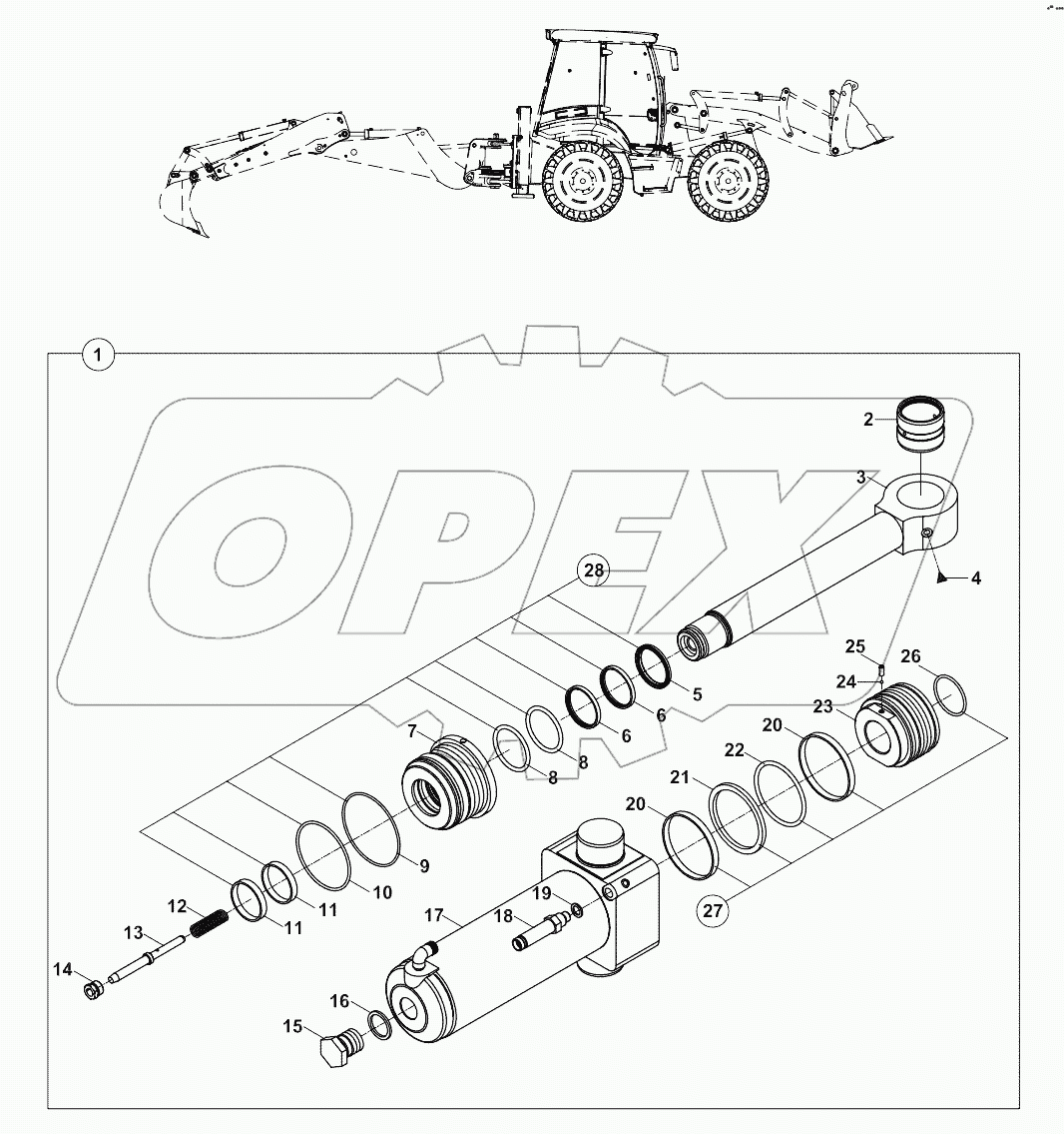  RAM, SLEW SWING (RIGHT - LEFT) A80001 -