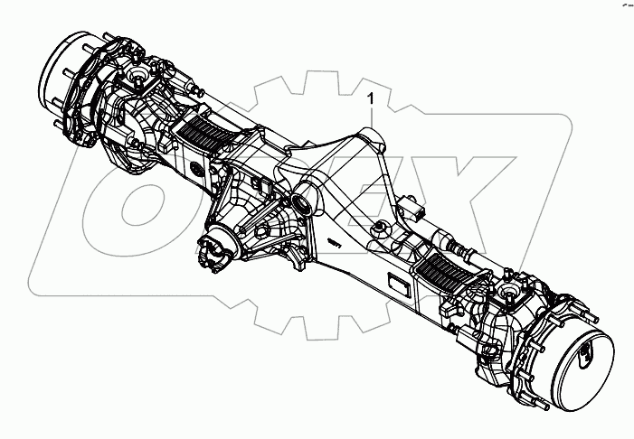  FRONT AXLE A80001 -