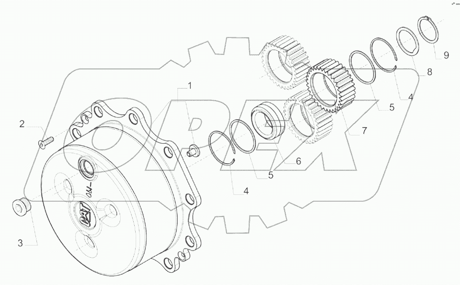  FINAL REDUCTION, REAR AXLE A80001 -