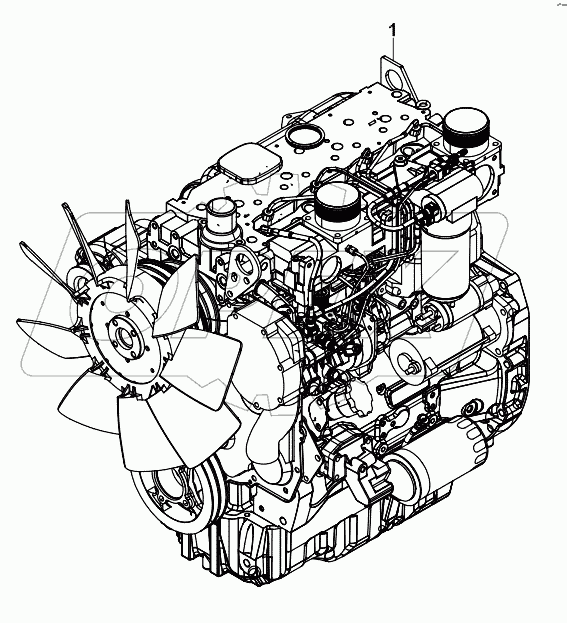  ENGINE, 1104D-44TA, TIER III A80001 -