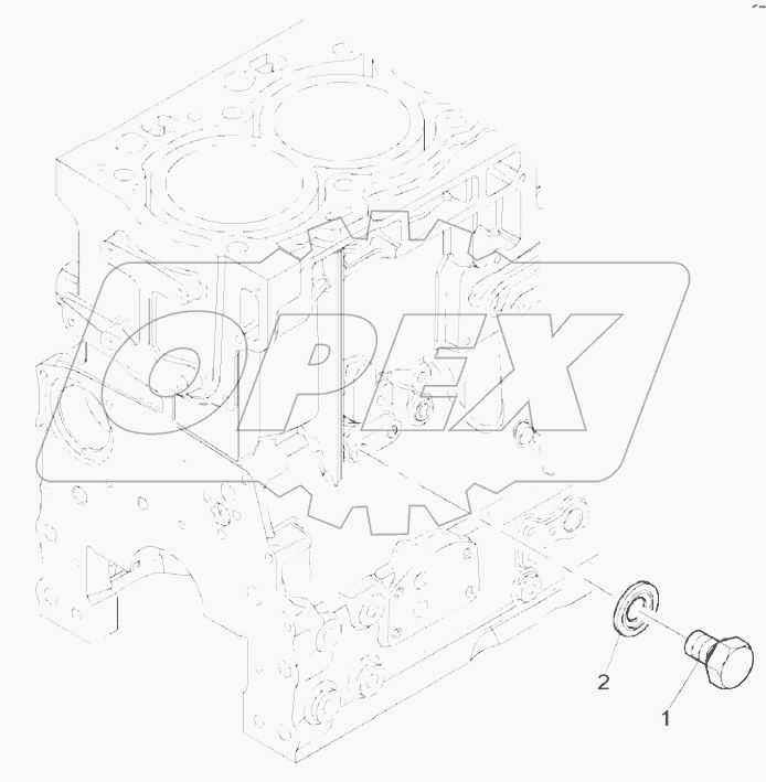  BLANKING PLUGS, ENGINE 1104D- 44TA, TIER III