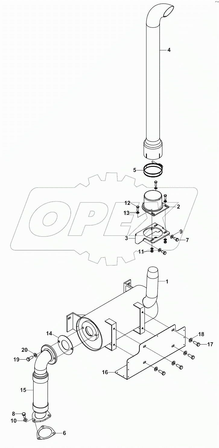  EXHAUST ASSEMBLY A80001 -
