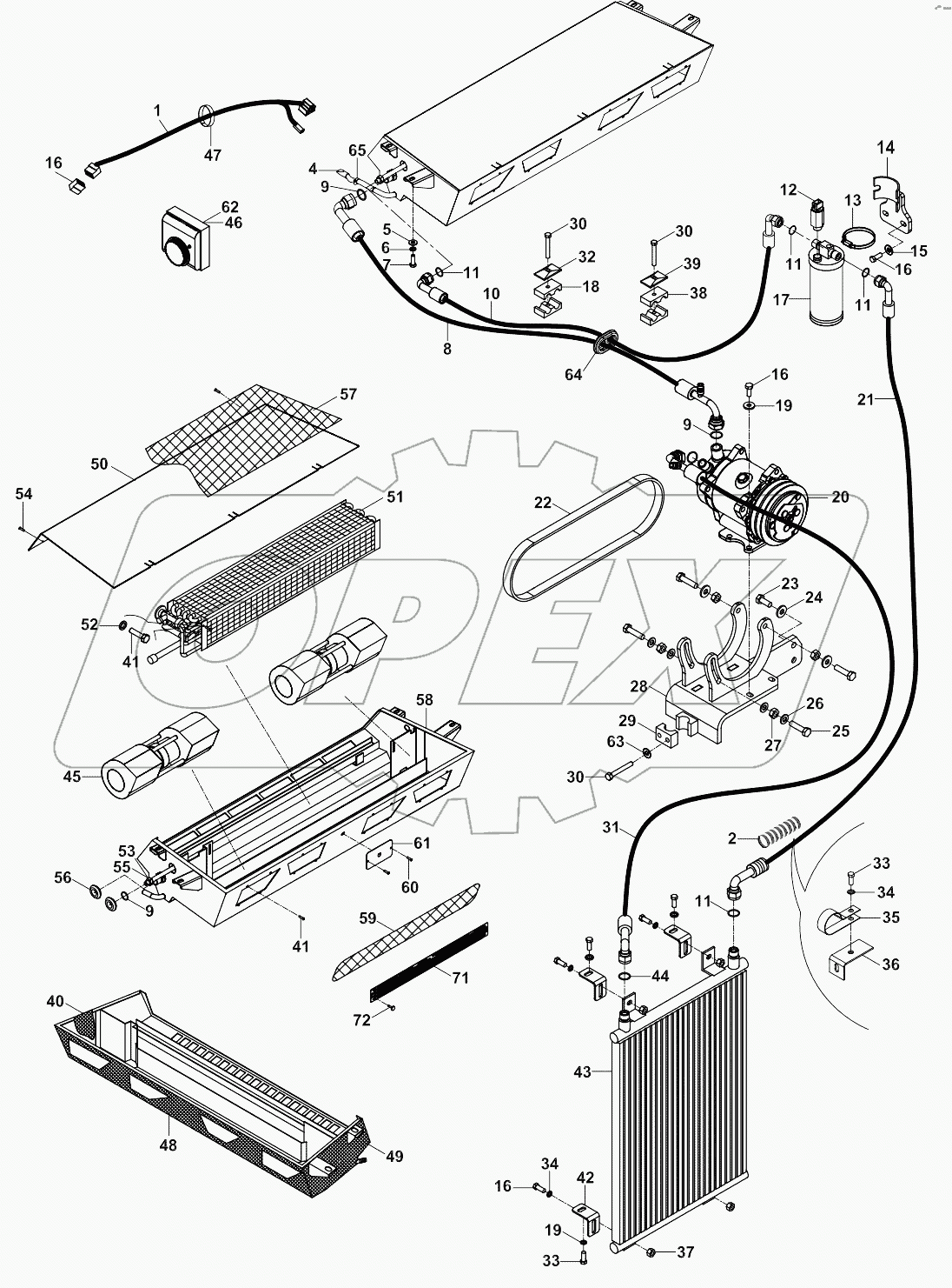  AIR CONDITIONER, COOLING SYSTEM A80001 -