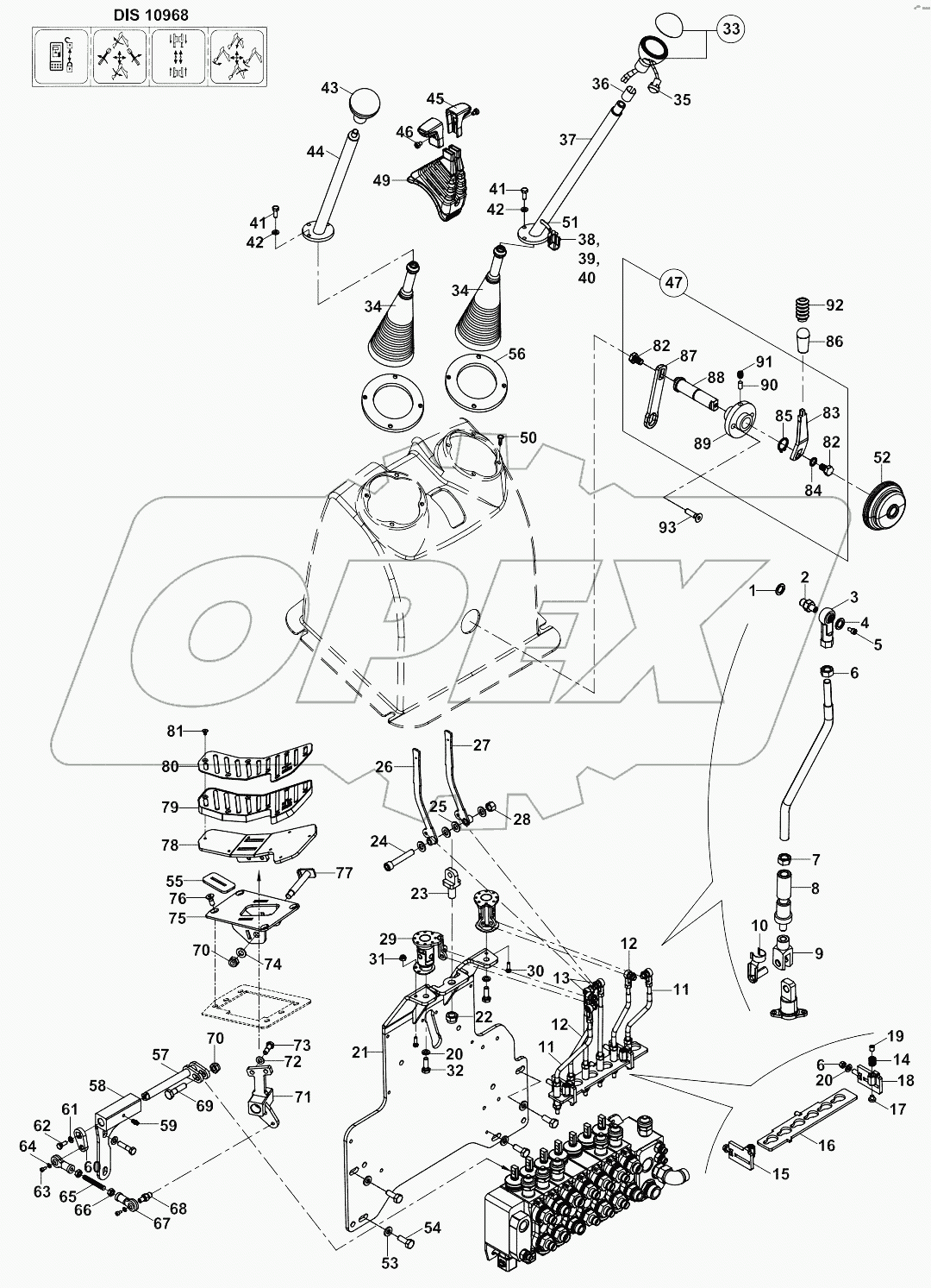  CONTROL SYSTEM, BACKHOE, TB A80001 -