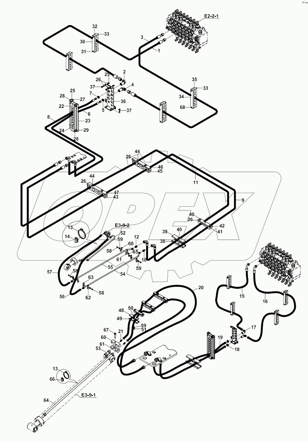  CIRCUIT MOUNTING, RAM, BUCKET, TB A80001 -