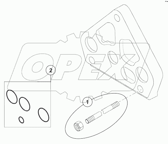  LOADER CONTROL VALVE-OUTLET BLOCK A80001 -