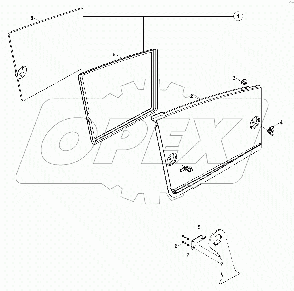  PANEL, ENGINE, RIGHT SIDE A80001 -