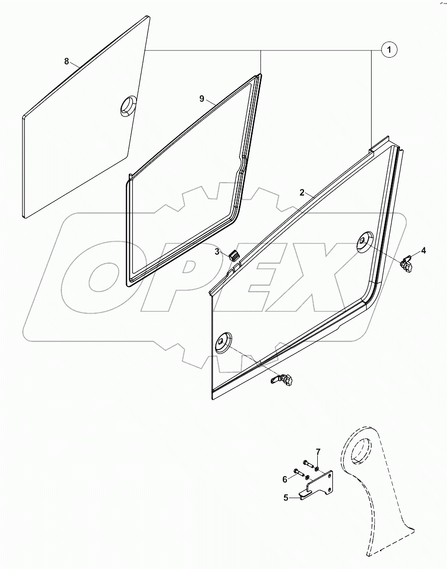  PANEL, ENGINE, RIGHT LEFT A80001 -