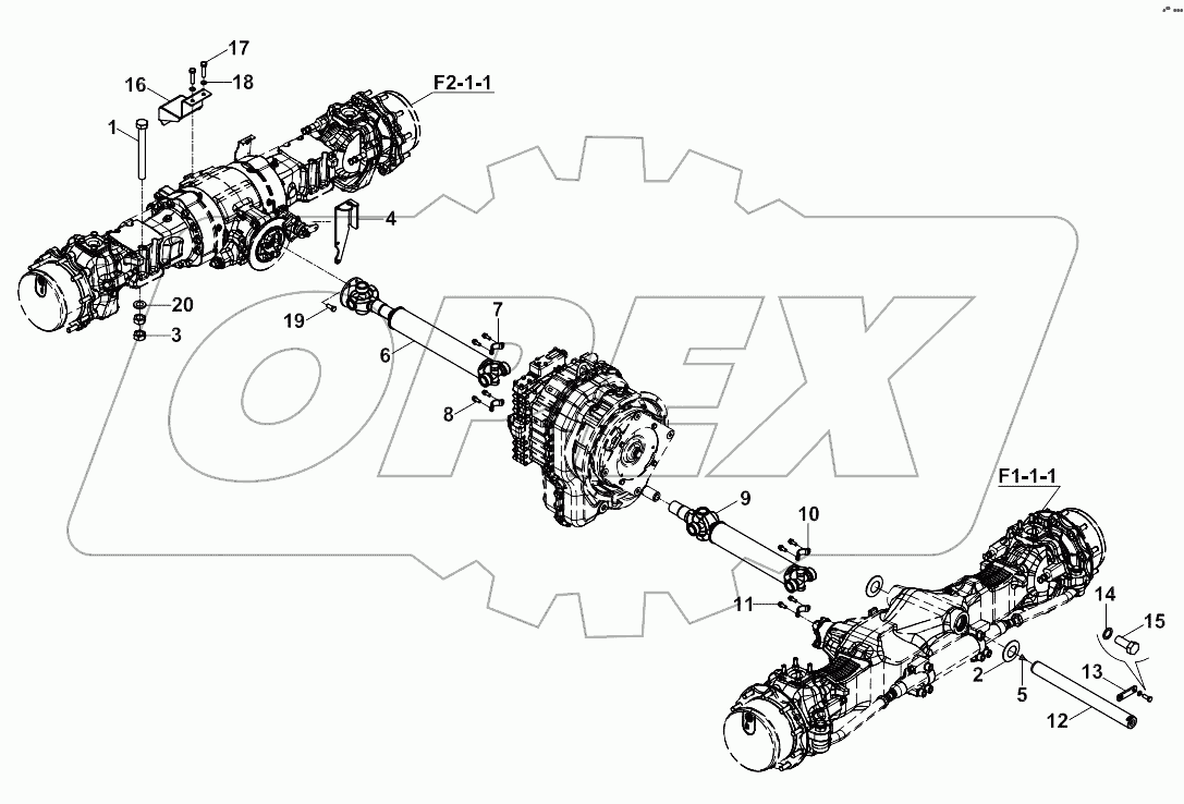  AXLE - PROPSHAFT-CHASSIS MOUNTINGS A80001 -