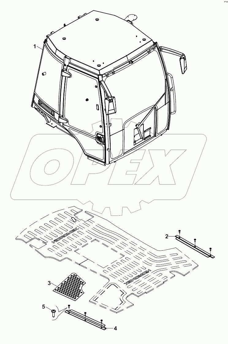  OPERATOR CAB, JOYSTICK MECHANISM A80001 -