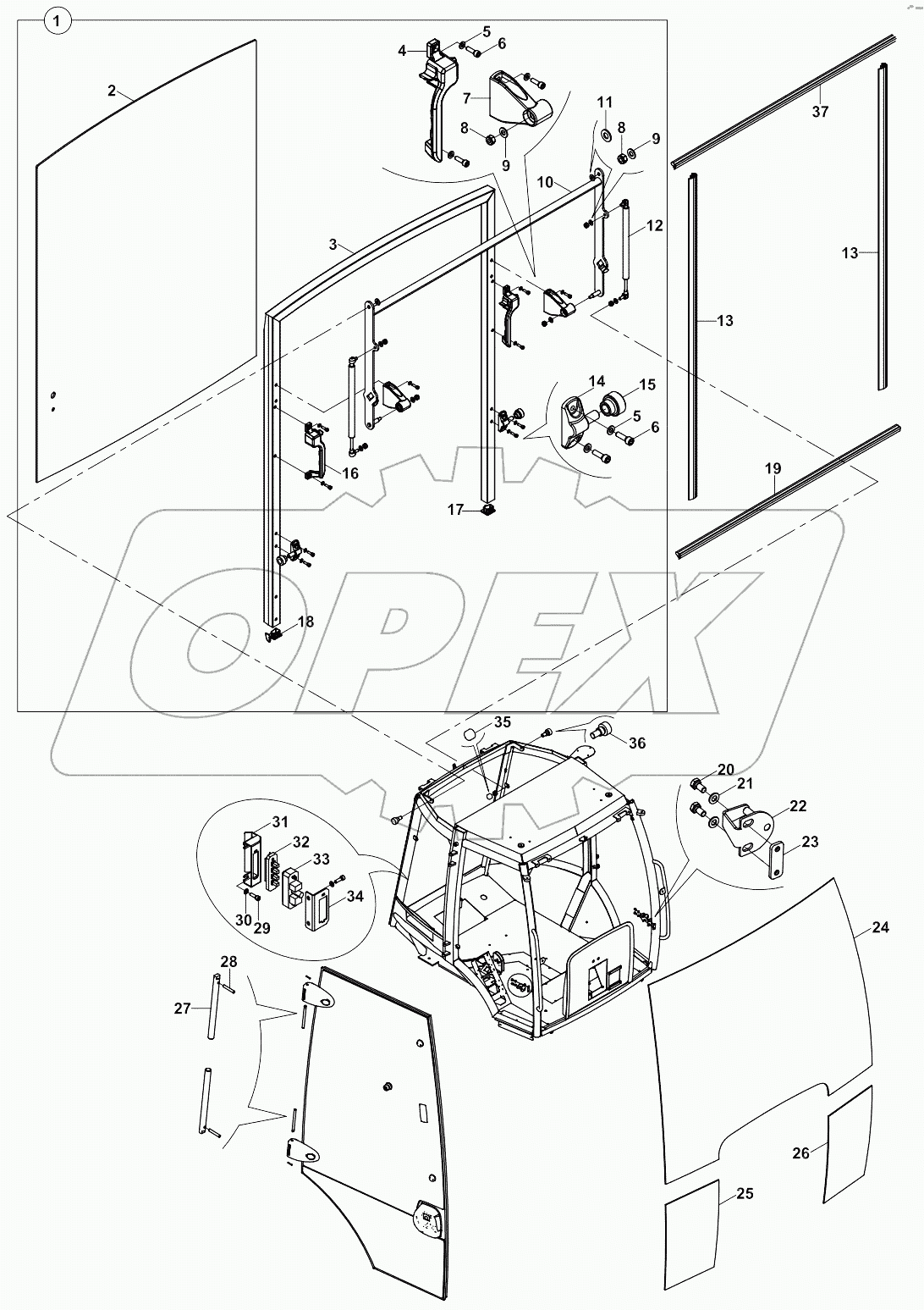  WINDOWS, FRONT - REAR A80001 -