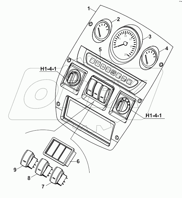  INSTRUMENT PANEL, SIDE, RIGHT A80001 -