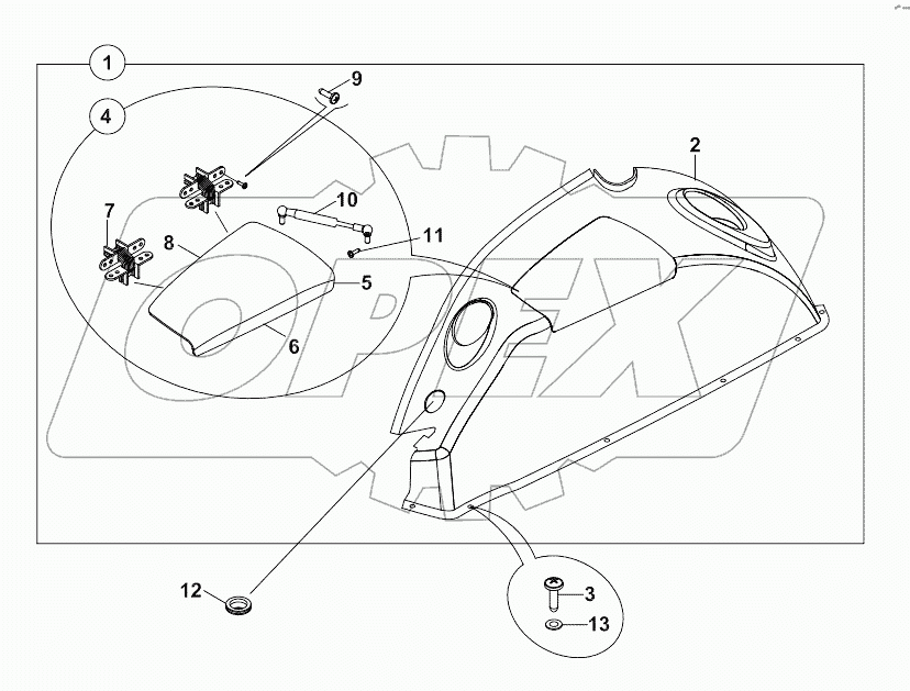  COVER, SIDE, LEFT A80001 -