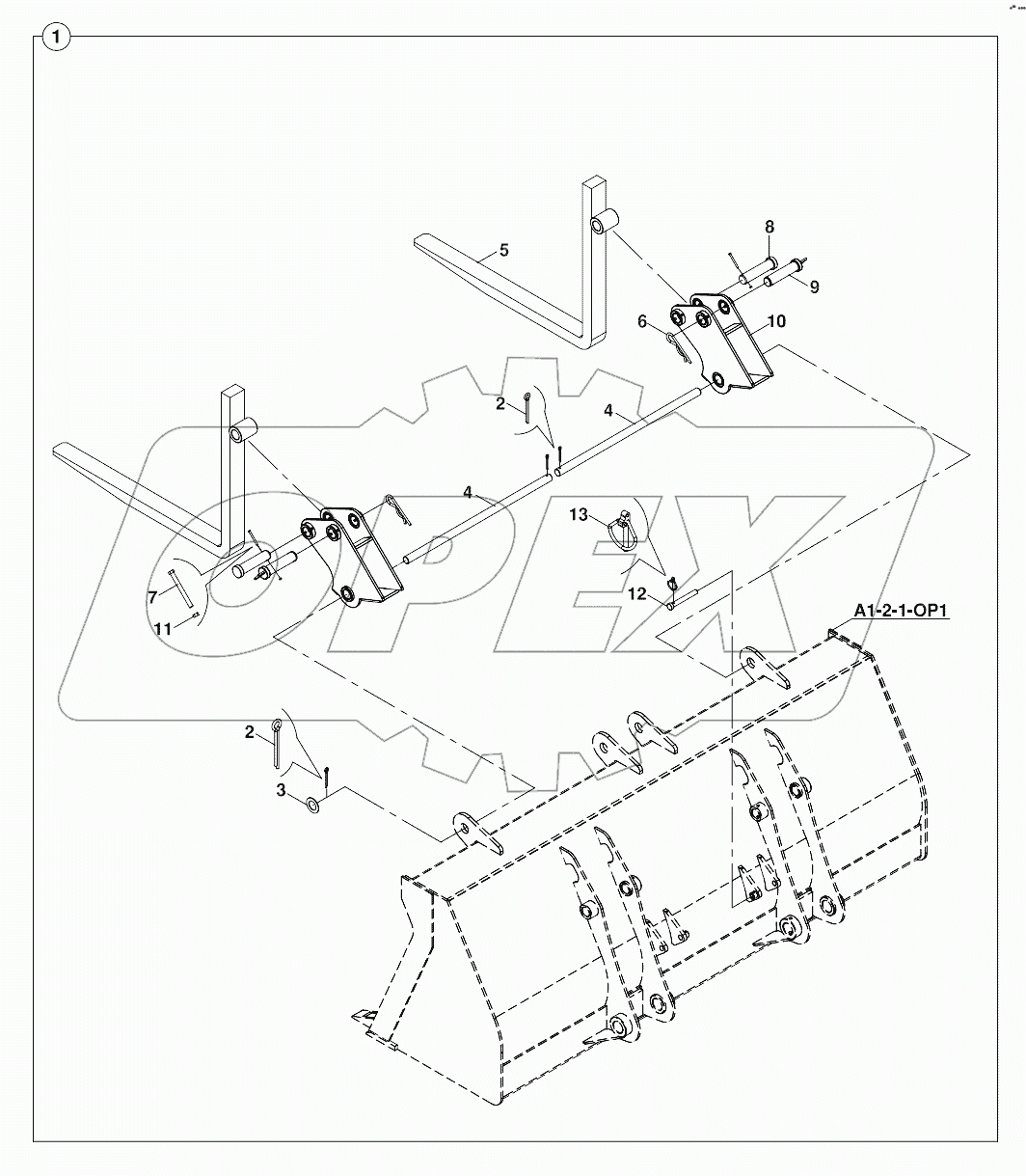  SHOVEL, FORKLIFT MOUNTED A80001 -
