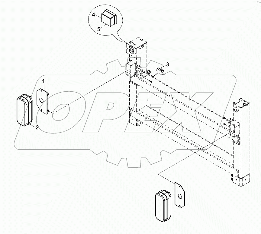  REAR LIGHTING UNIT, BACKHOE LOADER A80001 -