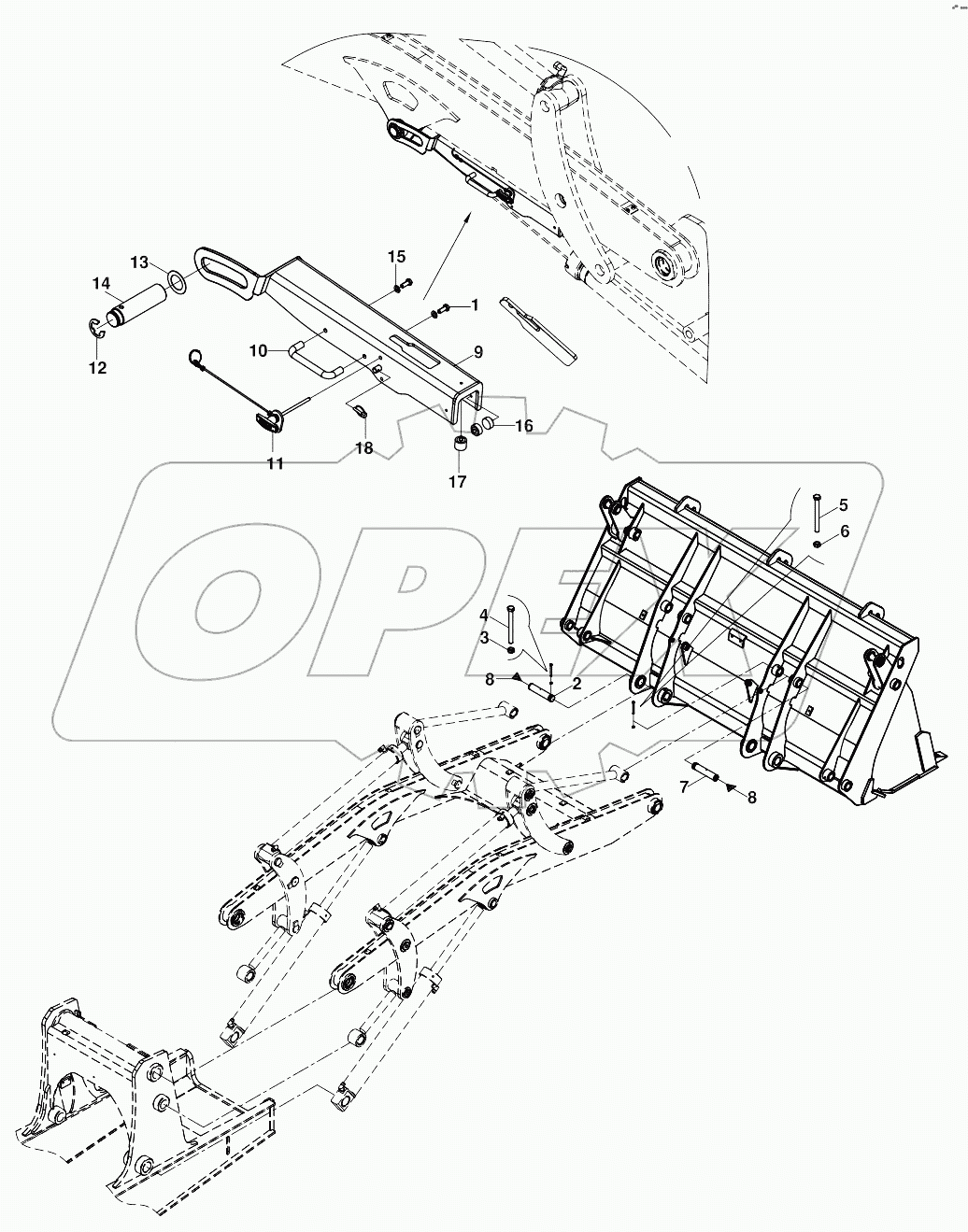  LOADER ATTACHMENT MOUNTING A80459 -